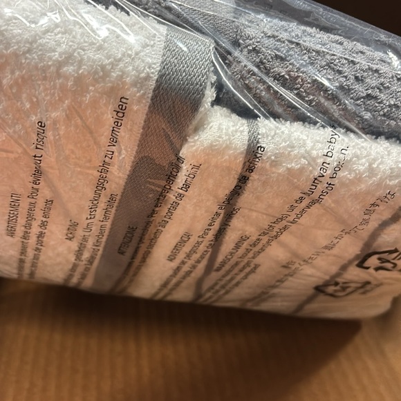 100% Cotton Terry Kitchen Towels,Popcorn Texture 4-Pack,Grey Stripe Dish towels - Picture 5 of 5